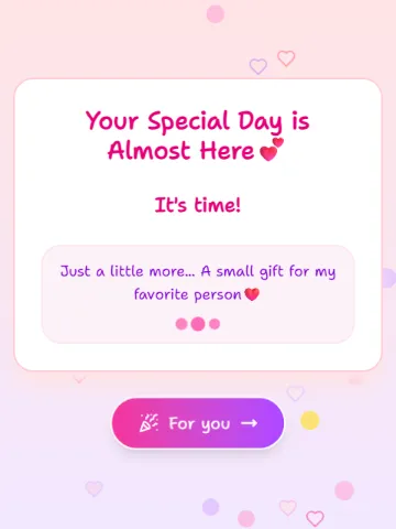 Birthday Site website template preview