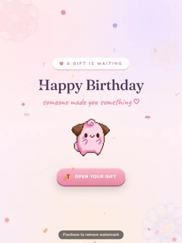 Birthday Wish 2 — birthday website template
