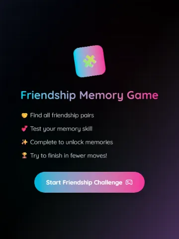 Friendship Day Website — friendship website template