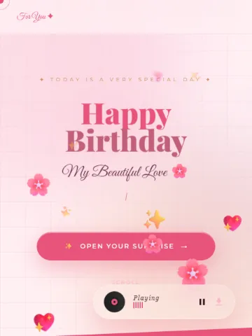 Birthday Love — birthday website template
