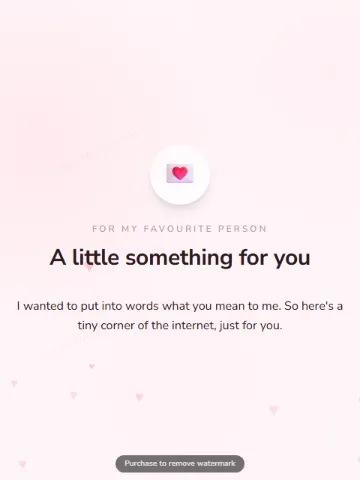 Love Note — other website template