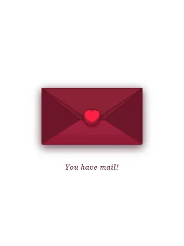 You Have Mail — valentine website template